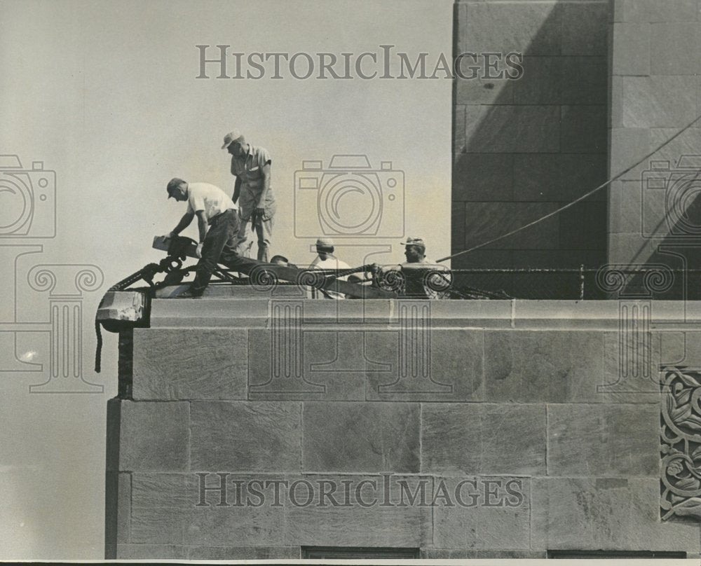 1966 Riverside Plaza Bldg Stone Slab Floor-Historic Images