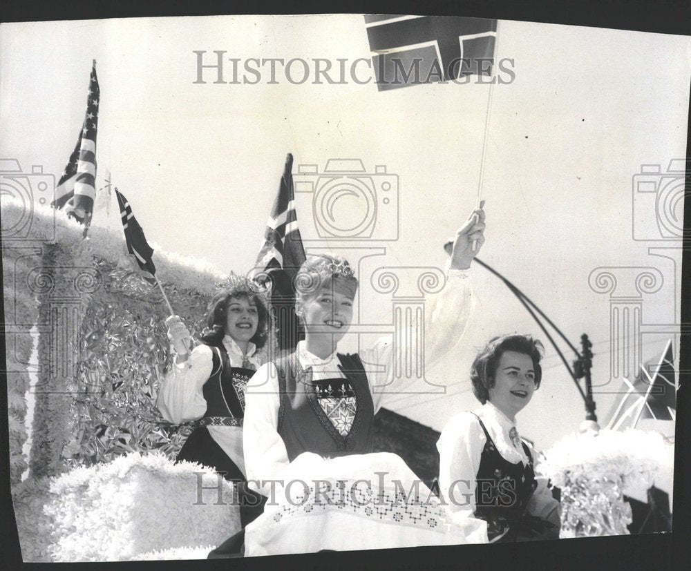 1961, Syttende Mai Parade Princess Float - RRV96767 - Historic Images