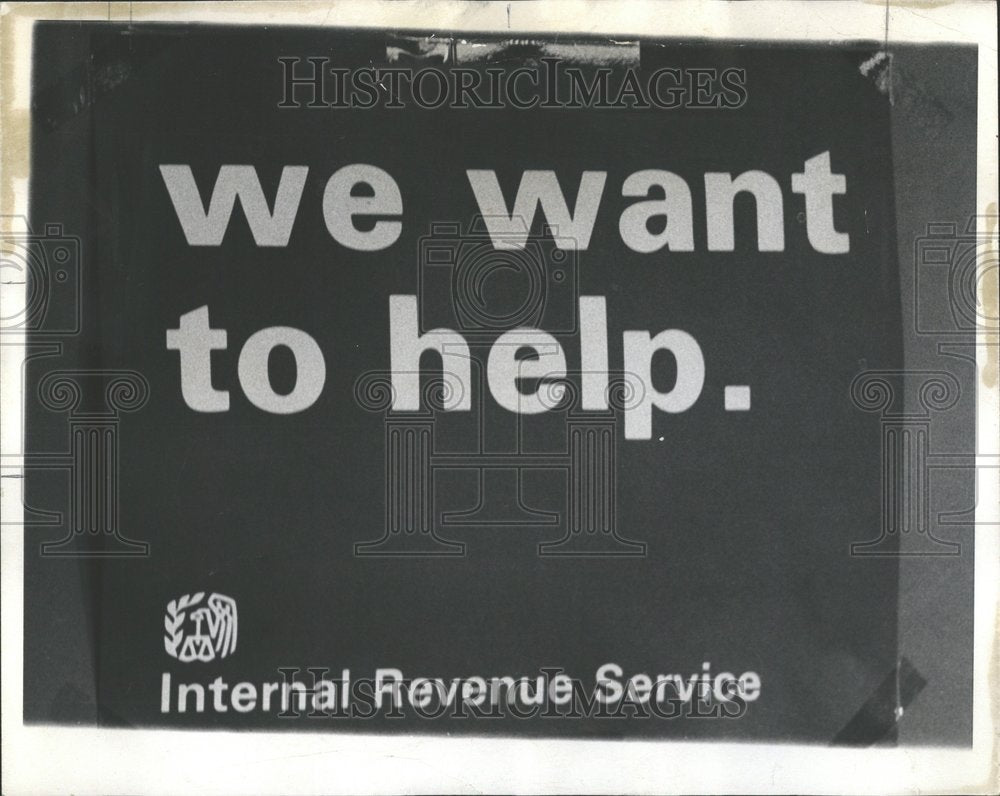 1973, Internal Revenue Service Sign - RRV96769 - Historic Images