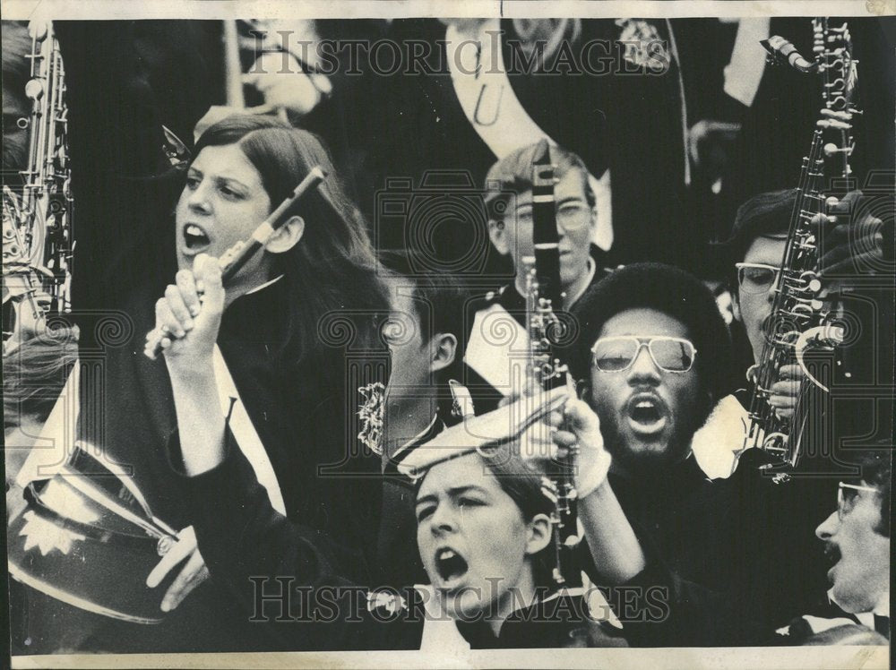 1973 Northwestern Univ Band Members Game-Historic Images