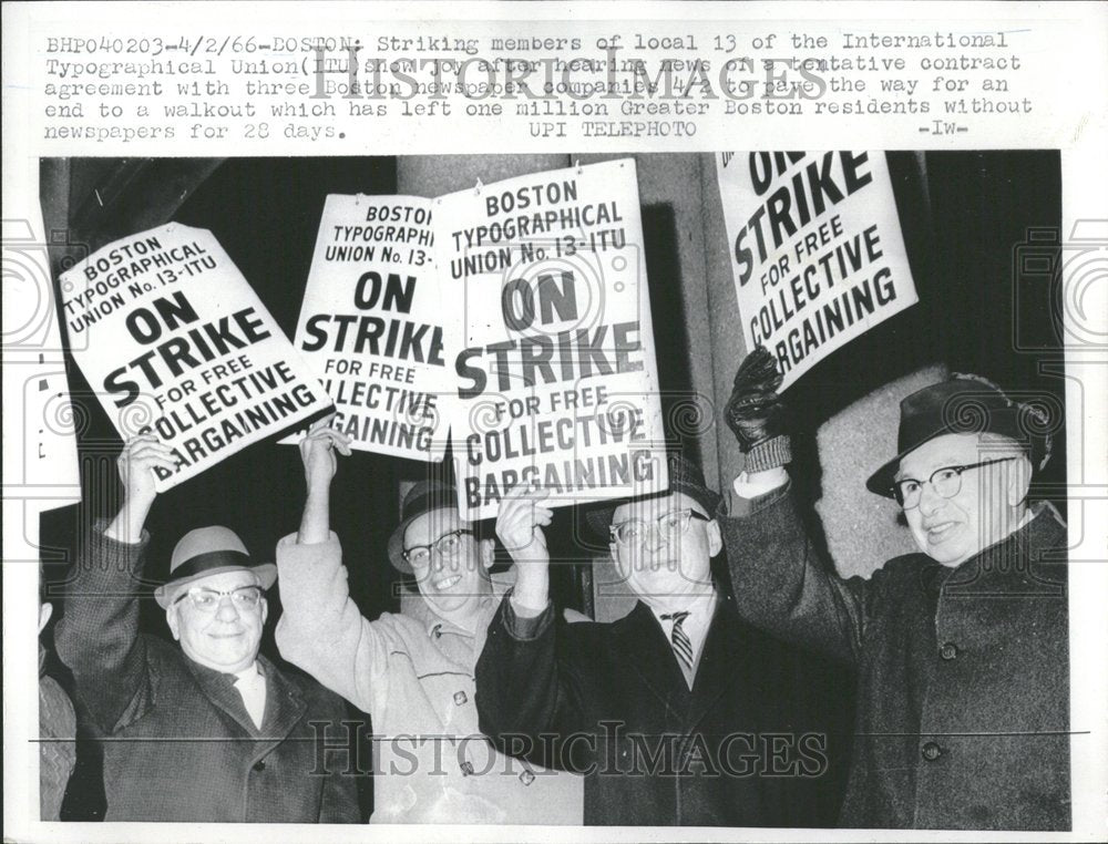 1966, Strike Pays Off for Union - RRV96929 - Historic Images