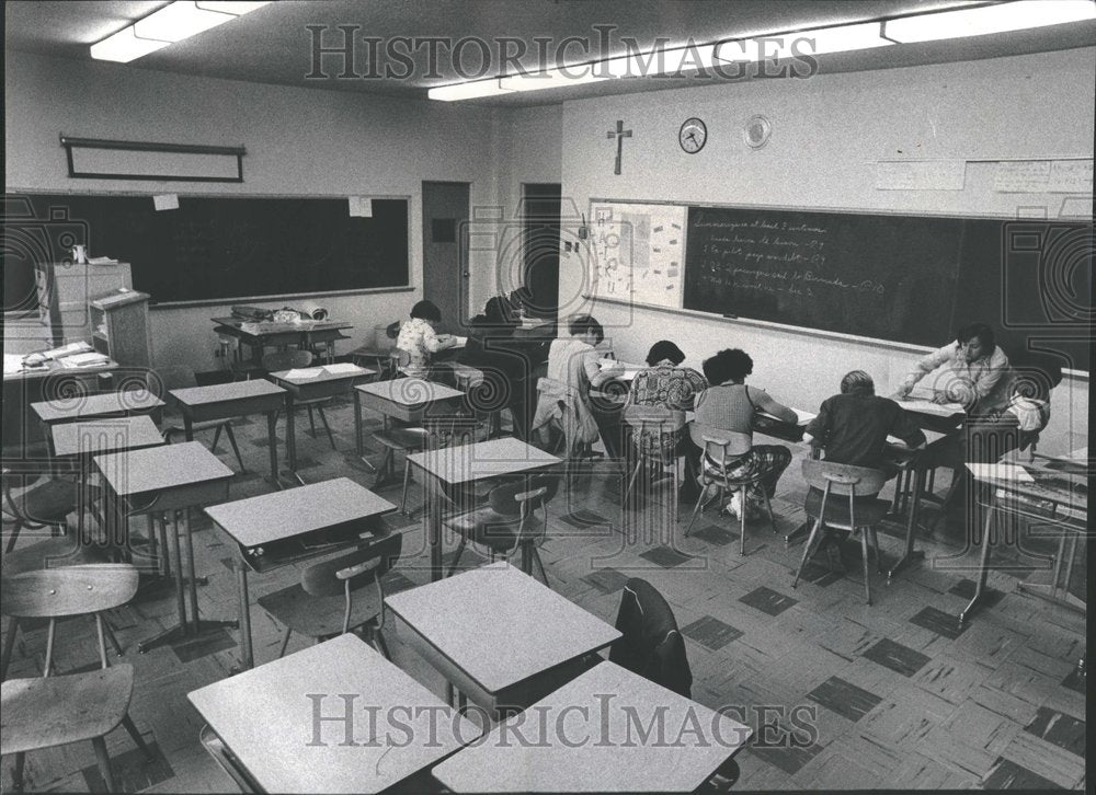 1974, Children/School/Foster Care/Chicago - RRV97075 - Historic Images