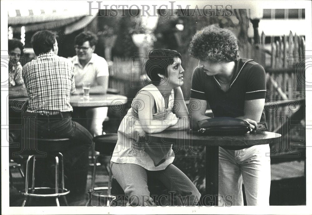 1979 Press Photo Debbie Weirner Tom Canvino  Butch food - Historic Images