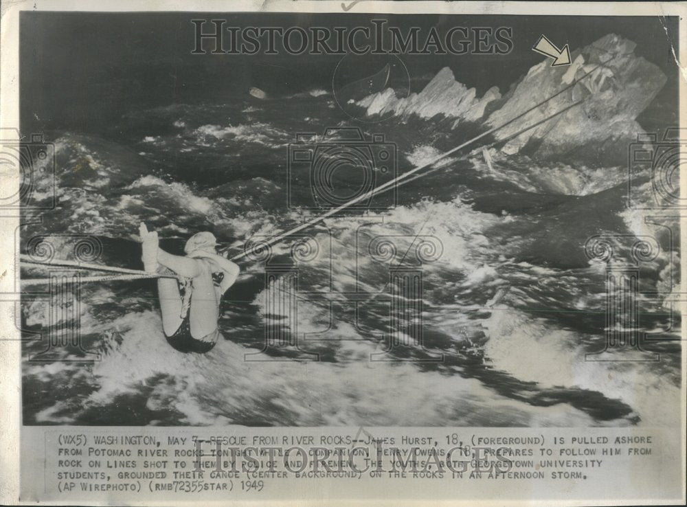 1949, James Hurst Henry Owens Potomac Rescue - RRV97345 - Historic Images