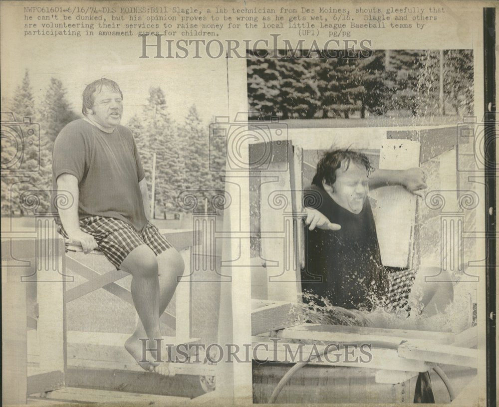 1974, Bill Slagle Dunk Tank Little League - RRV98027 - Historic Images