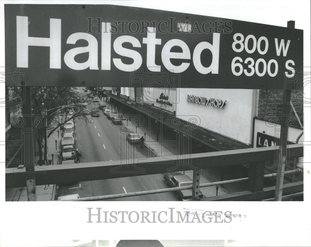 1992 Press Photo Overhead Mall Halstead 63rd Chicago - RRV98111 - Historic Images