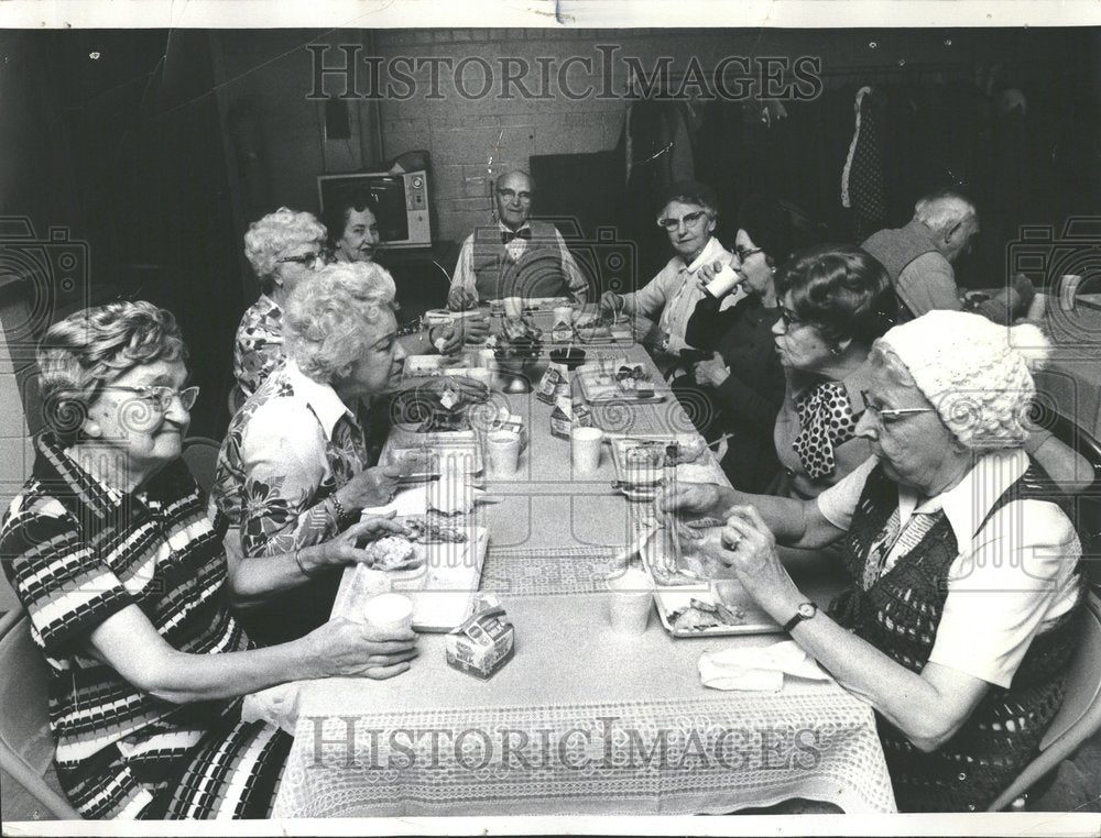 1975 Senior Citizen Lunch Program-Historic Images