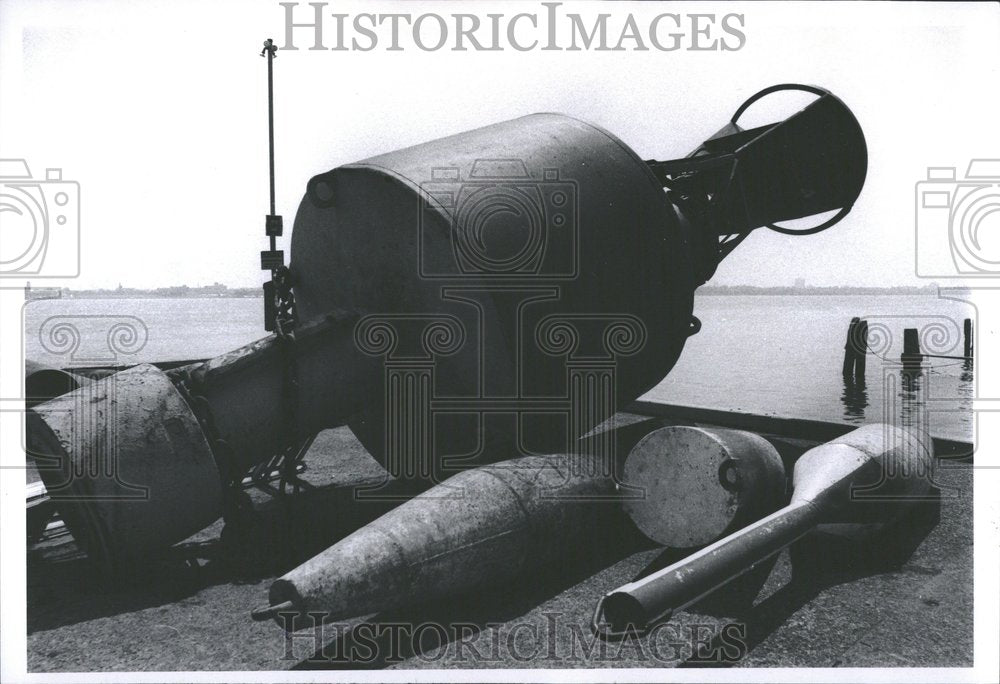 1970 Coast Guard Base harbor Buoy Peetorial-Historic Images