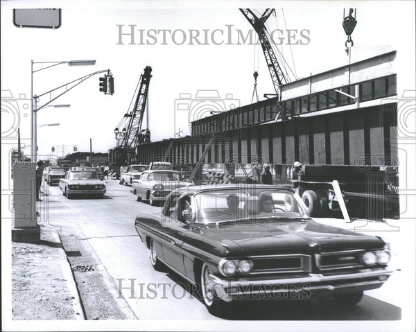 1964 John Lodge Freeway traffic vehicles rd - Historic Images