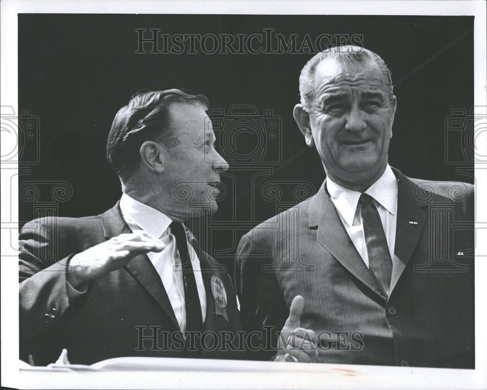 1964, Lyndon B Renther Johnson Labor Day - RRV98563 - Historic Images