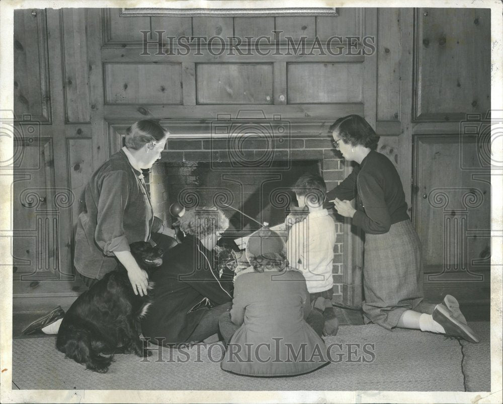 1954 Toasting Marshmallow Helen John Lewis-Historic Images