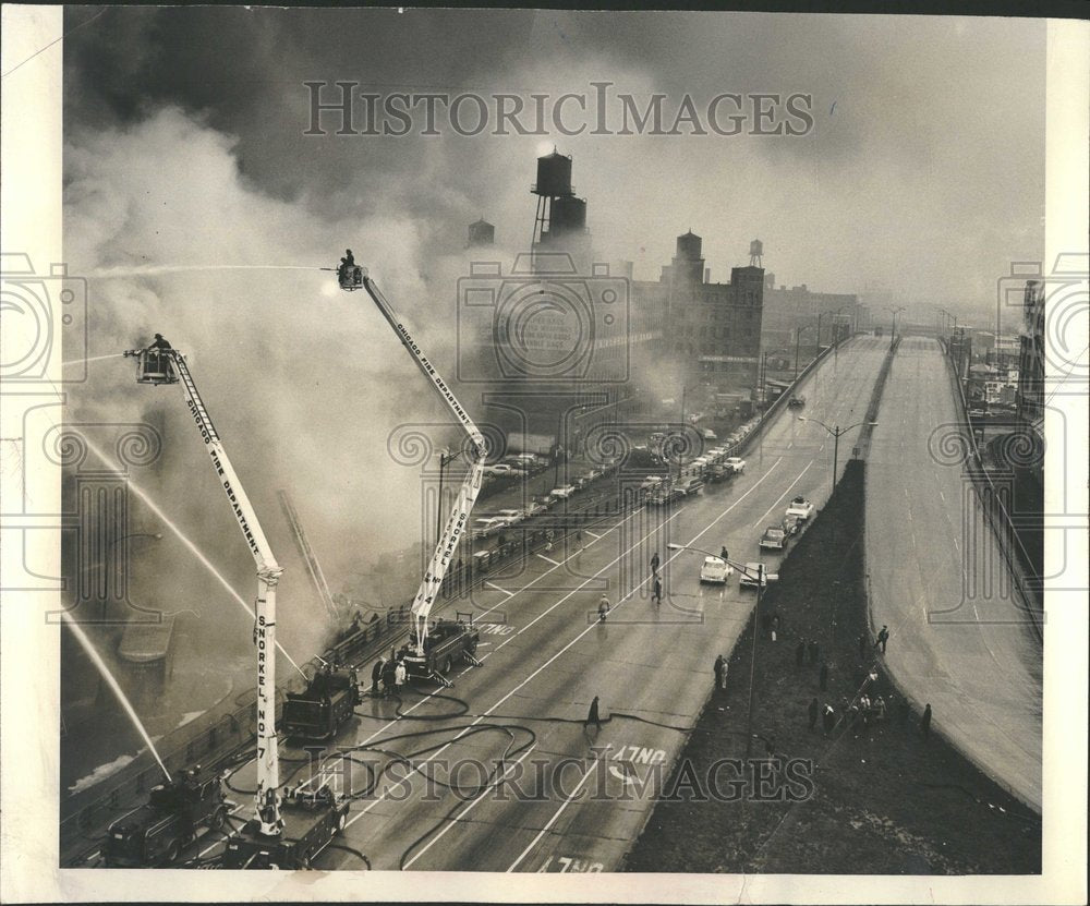 1965, Kennedy Express way fires Ohio Ontario - RRV98969 - Historic Images