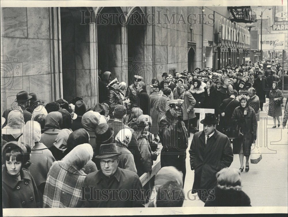 1966 Overflow Crowd Peters Catholic Church-Historic Images