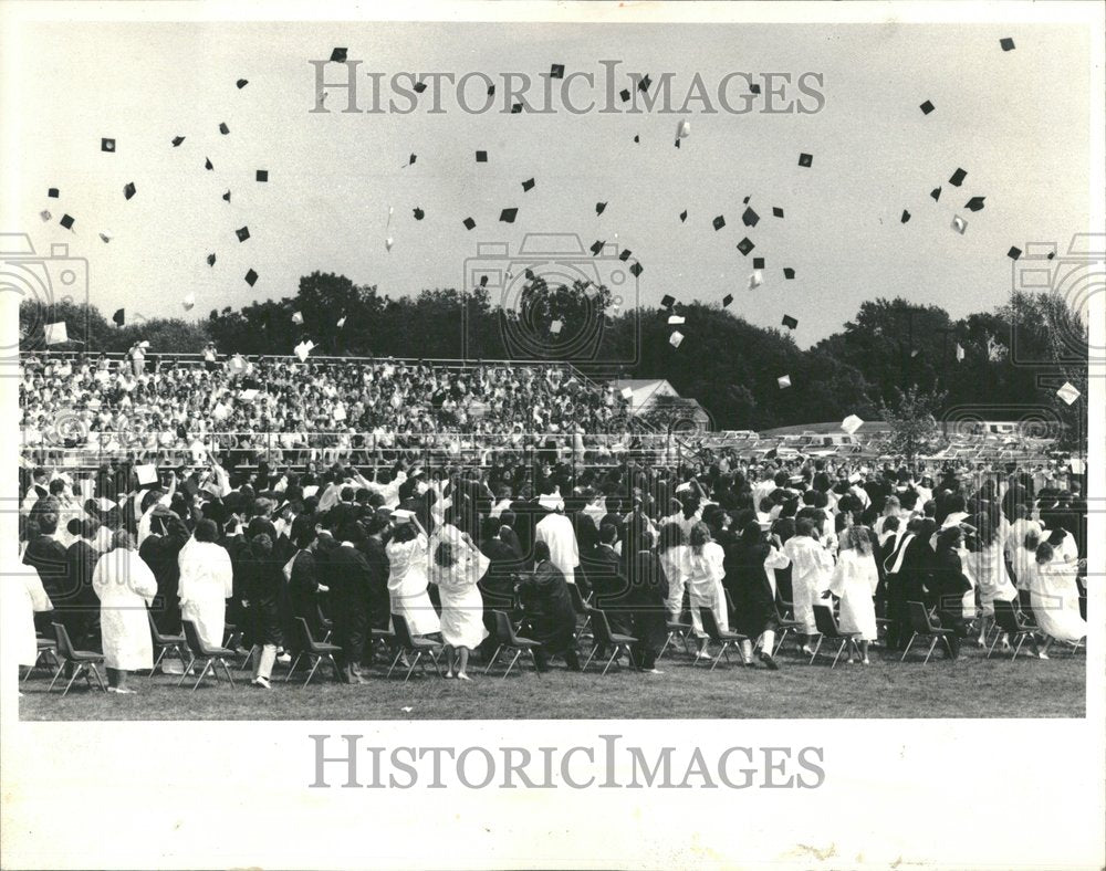 1996, Lake Park High School Roselle grad cap - RRV99931 - Historic Images