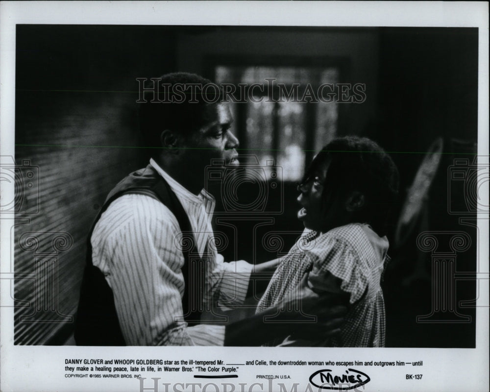 1985 Press Photo The Color Purple Danny Glover Goldberg - RRW00047 - Historic Images