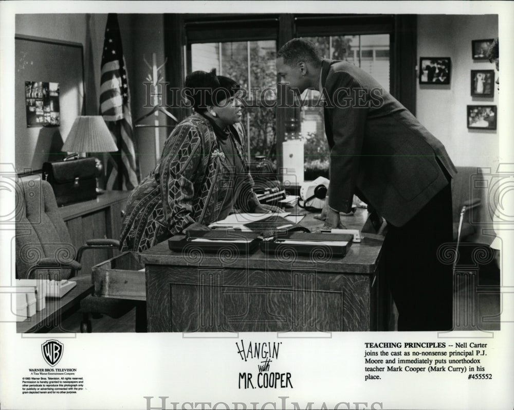 Press Photo Nell Carter Mark Cooper Moore Hangin - RRW00117 - Historic Images