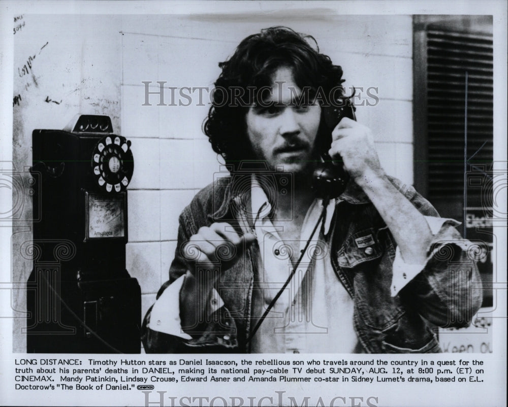 1984 Press Photo Timothy Hutton Daniel Isaacson Actor - RRW00263 - Historic Images