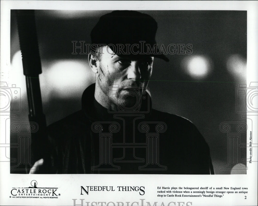 1993 Press Photo Ed Harris Needful Things New England - RRW00305 - Historic Images