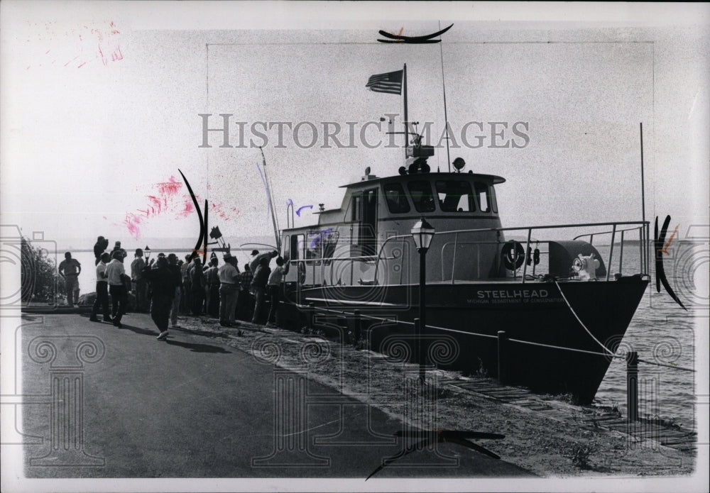 1968 Press Photo Michigan Conservation department Boats - RRW00347 - Historic Images