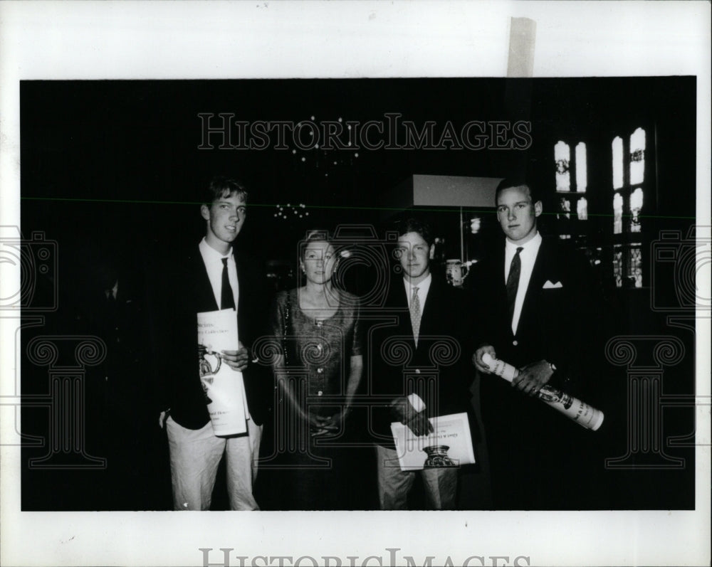 1988 Press Photo Nicole Strch Freddie Pierre Alex Casey - RRW00455 - Historic Images