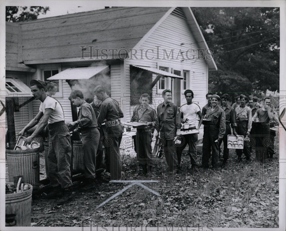 1947 Press Photo Michigan National Guard Camp Grayling - RRW00525 - Historic Images