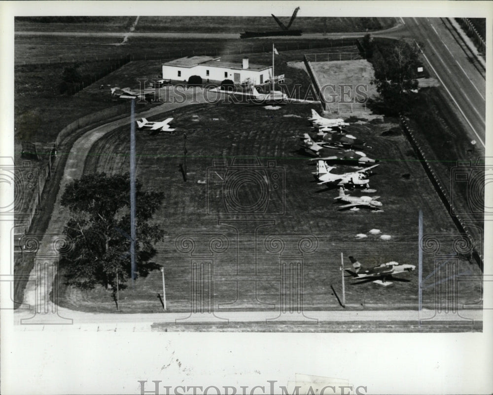 1983 Press Photo Aerial View Selfridge Base Museum - RRW00537 - Historic Images