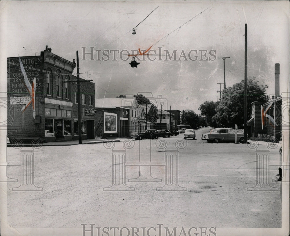 1953 Press Photo Wesphalia main street Michigan cities - RRW00561 - Historic Images