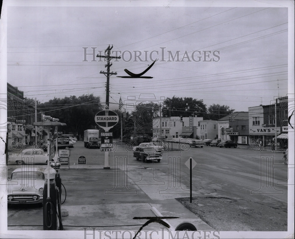 1956 Press Photo Brooklyn Jackson Country Michigan - RRW00569 - Historic Images