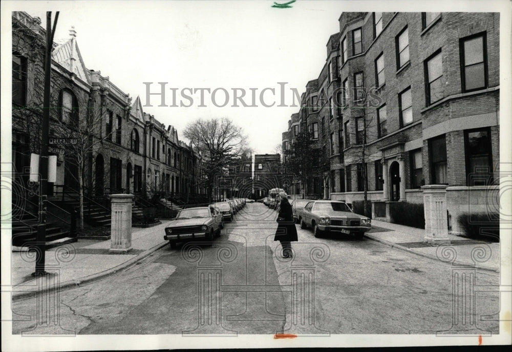 1980 Press Photo Eugenie Crilly Court Chicago Illinois - RRW00671 - Historic Images