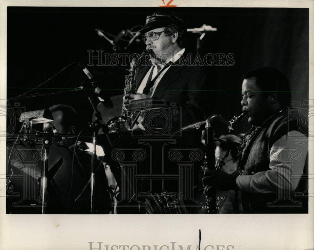 1986 Press Photo Chicago Jazz Festival Musicians - RRW00685 - Historic Images