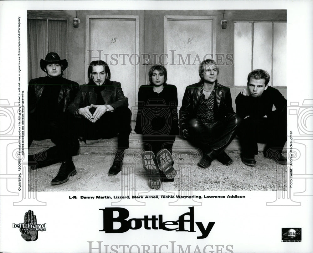 2001 Press Photo Danny Martin Bottlefly Musical Band - RRW00709 - Historic Images