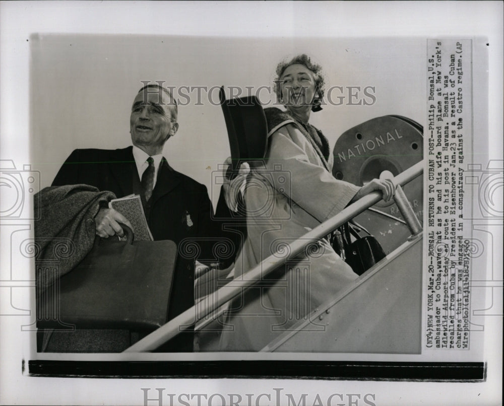 1960 Press Photo Philip Bonsal U.S. ambassador Cuba - RRW00719 - Historic Images