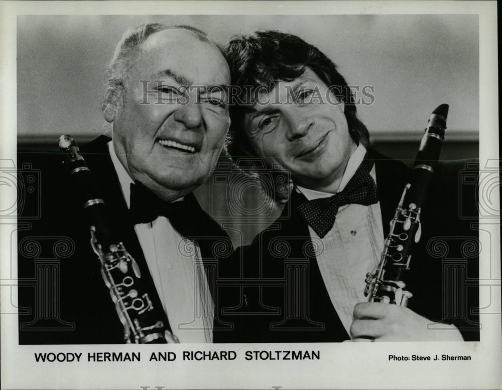 1988 Press Photo Woody Charles Herman Jazz Clarinetist - RRW00859 - Historic Images