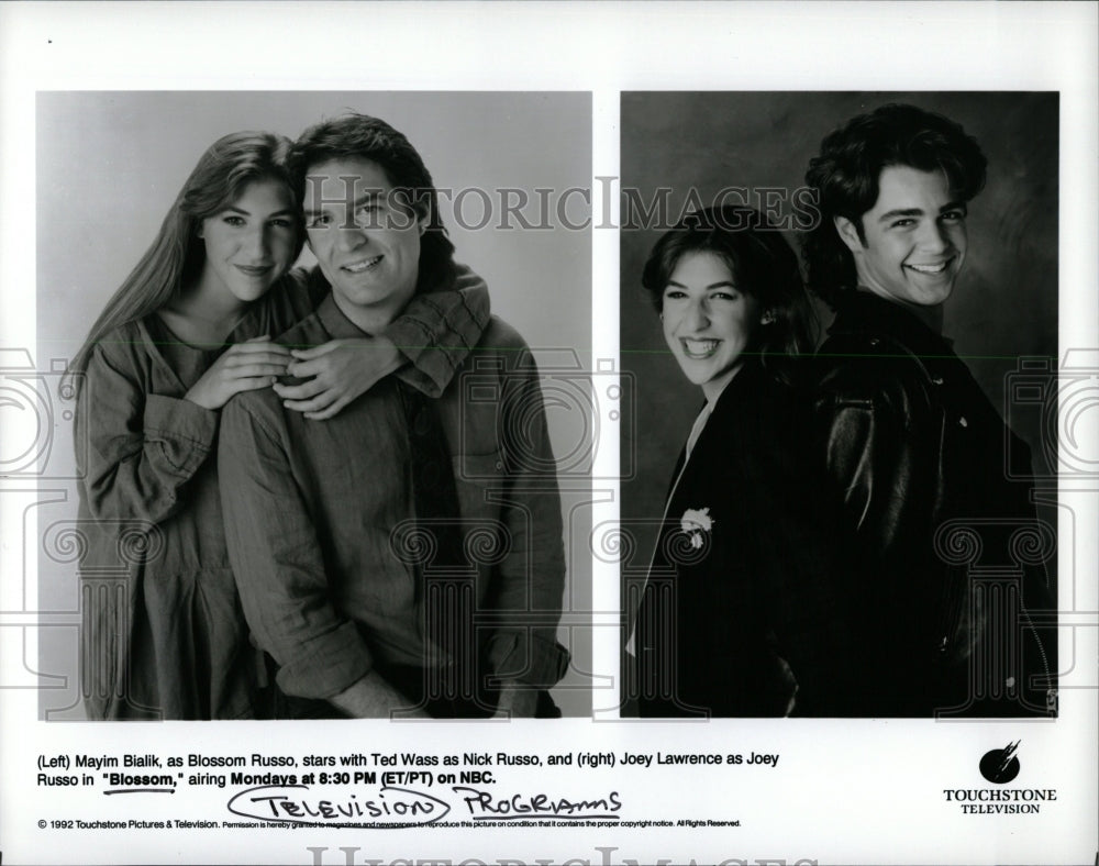 1992 Press Photo Blossom Russo Joey Mayin Bialik - RRW00919 - Historic Images