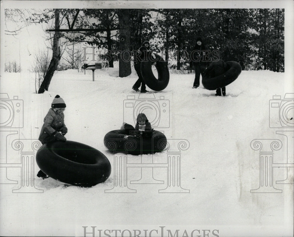 1979 Press Photo Sledging Special Olympics - RRW01133 - Historic Images
