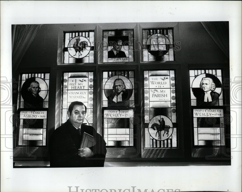 1982 Press Photo Rev. William K Quick Methodist - RRW01529 - Historic Images