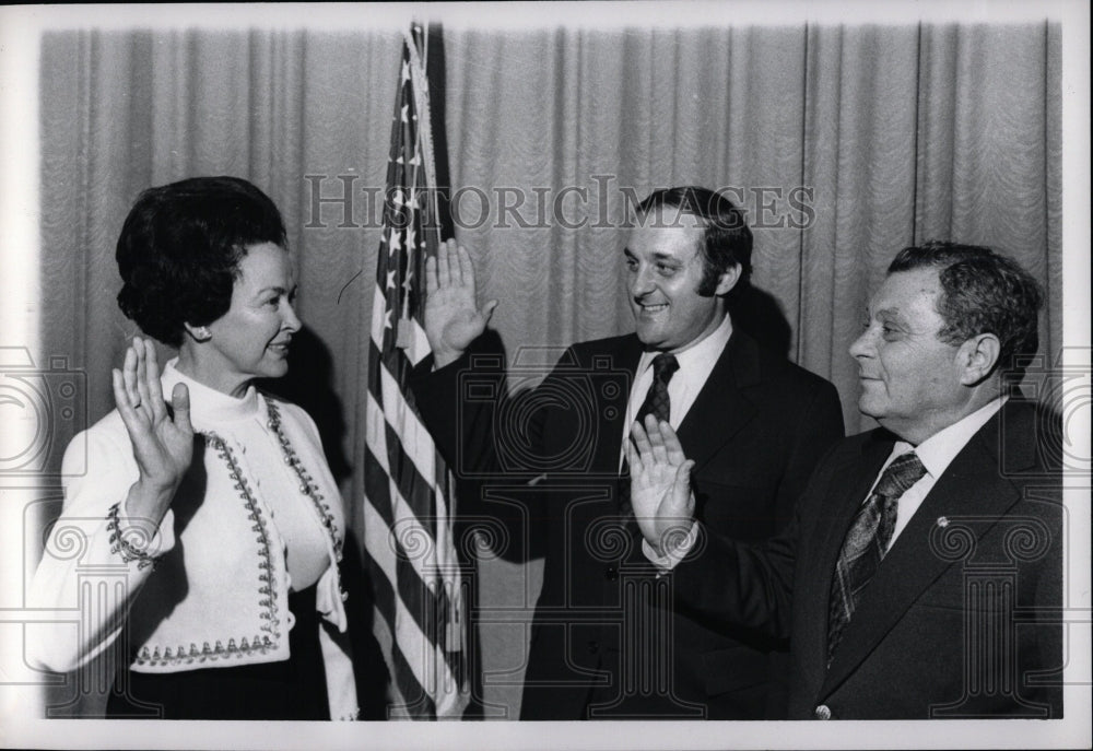 1972 Press Photo George Bashara M. Coleman Ira Kaufman - RRW01577 - Historic Images