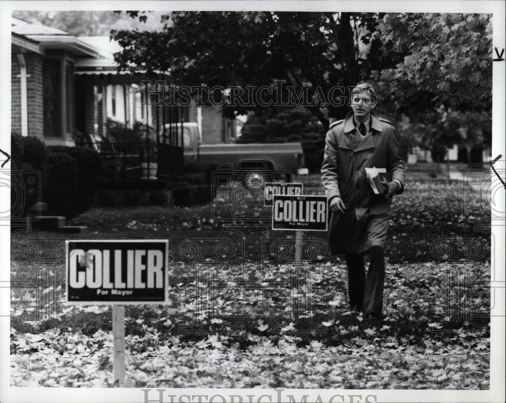 1987 Press Photo Matt Collier Mayor Politician Flint - RRW01597 - Historic Images