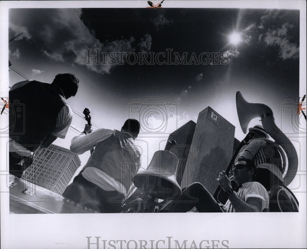 1969 Press Photo Red Garter Band Performing Action - RRW01625 - Historic Images