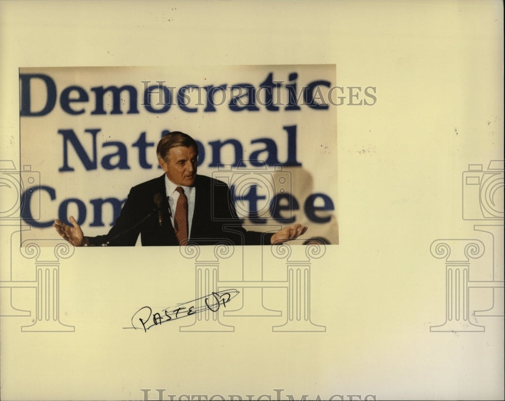 1983 Press Photo Walter Mondale Democratic candidate - RRW01755 - Historic Images