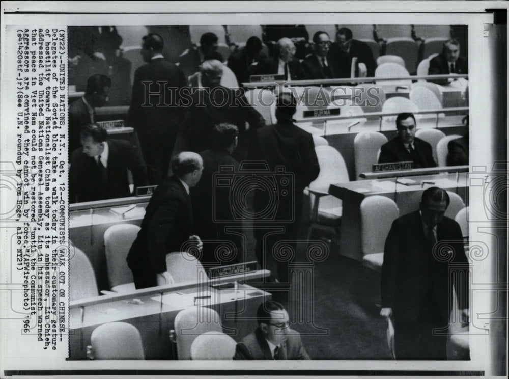 1966 Press Photo Liu Chieh UN General Assembly - RRW01813 - Historic Images