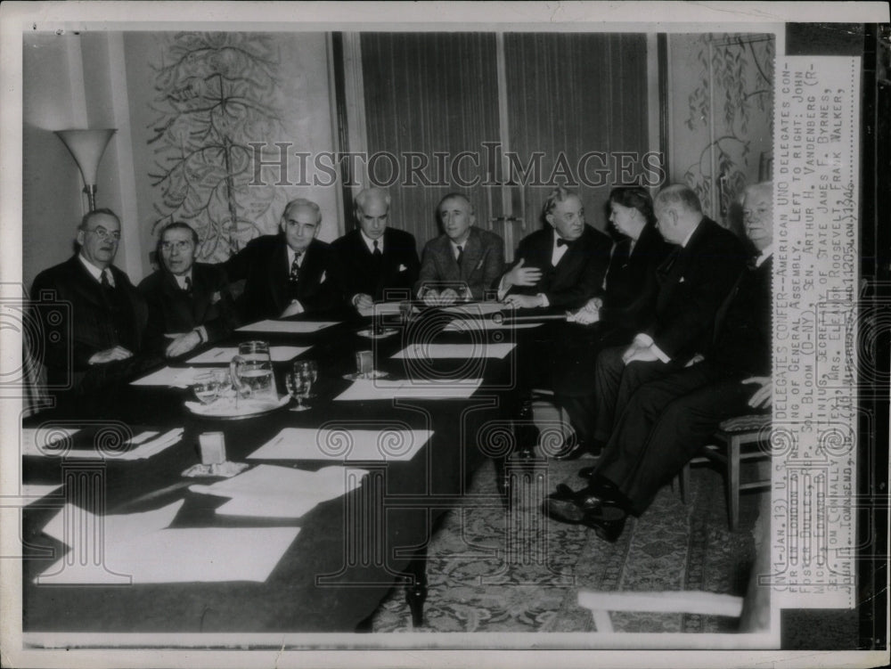 1946 Press Photo John Foster Dulles Arthur Vandenberg - RRW01819 - Historic Images