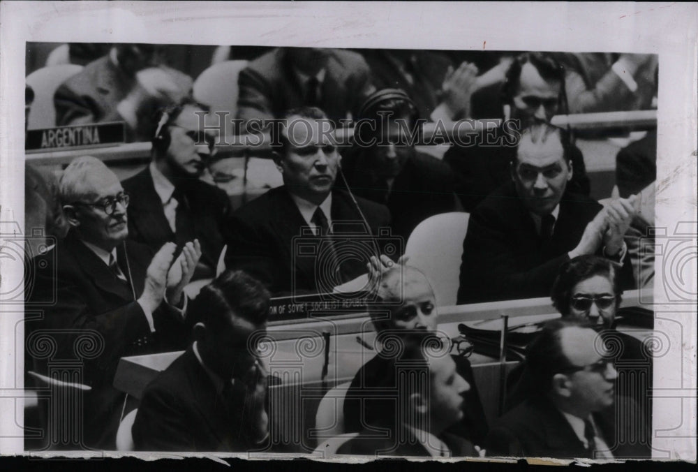 1953 Press Photo President Eisenhower Russia delegates - RRW01841 - Historic Images