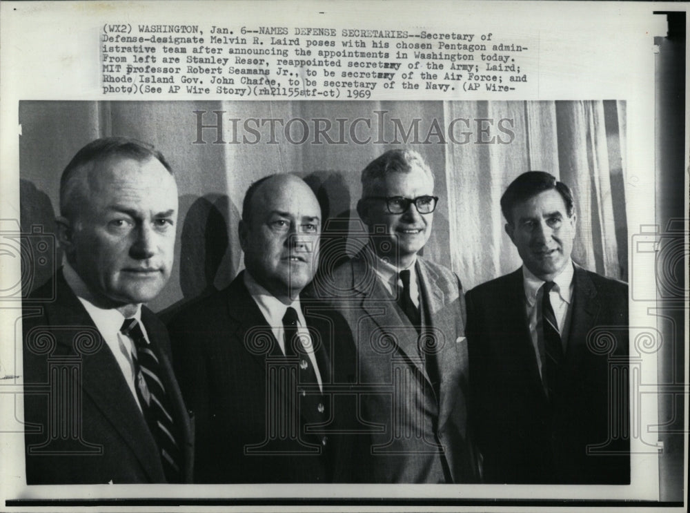 1969 Press Photo Defense Secretaries - RRW01939 - Historic Images