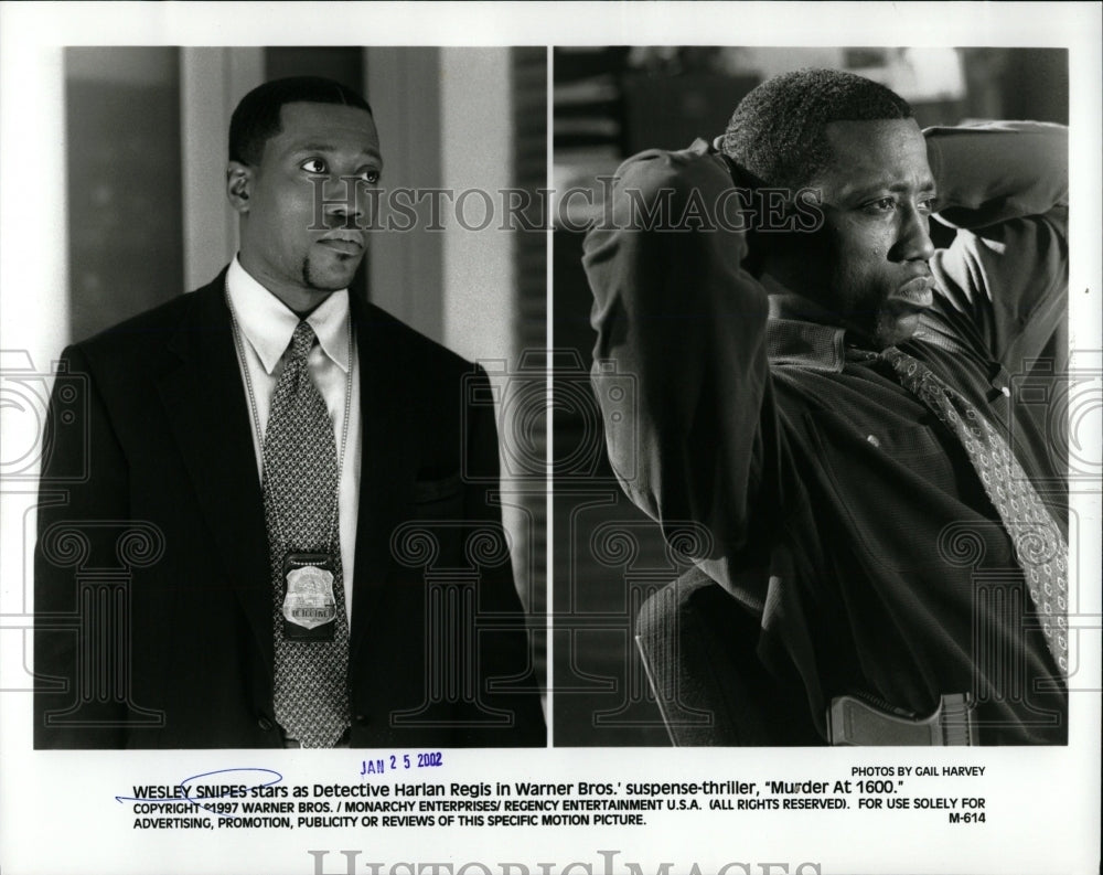 1997 Press Photo Murder At 1600 Film Actor Snipes - RRW01953 - Historic Images