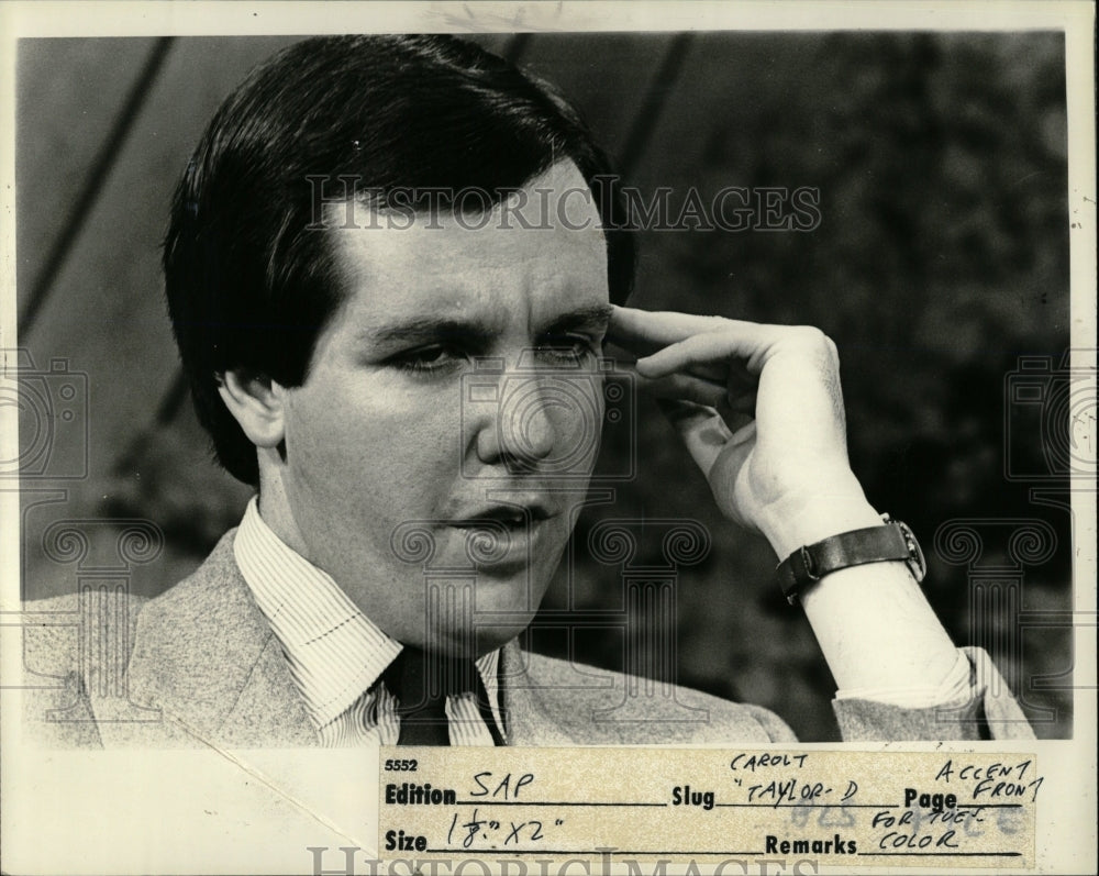 1980 Press Photo Host Gene Taylor - RRW02199 - Historic Images