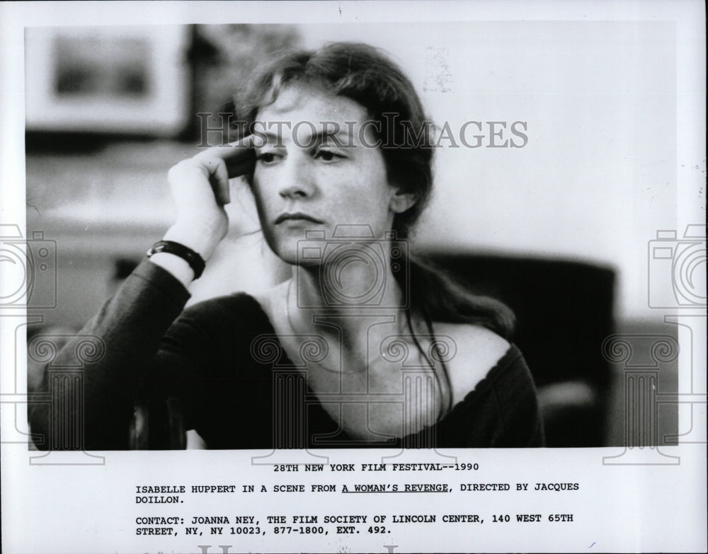 1990 Press Photo Isabelle Huppert Woman&#39;s Revenge - RRW02379 - Historic Images