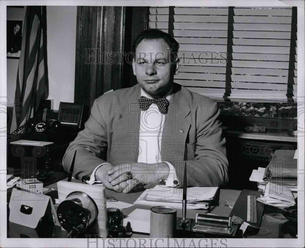 1956 Press Photo Frank Szymanski New Auditor General - RRW02415 - Historic Images