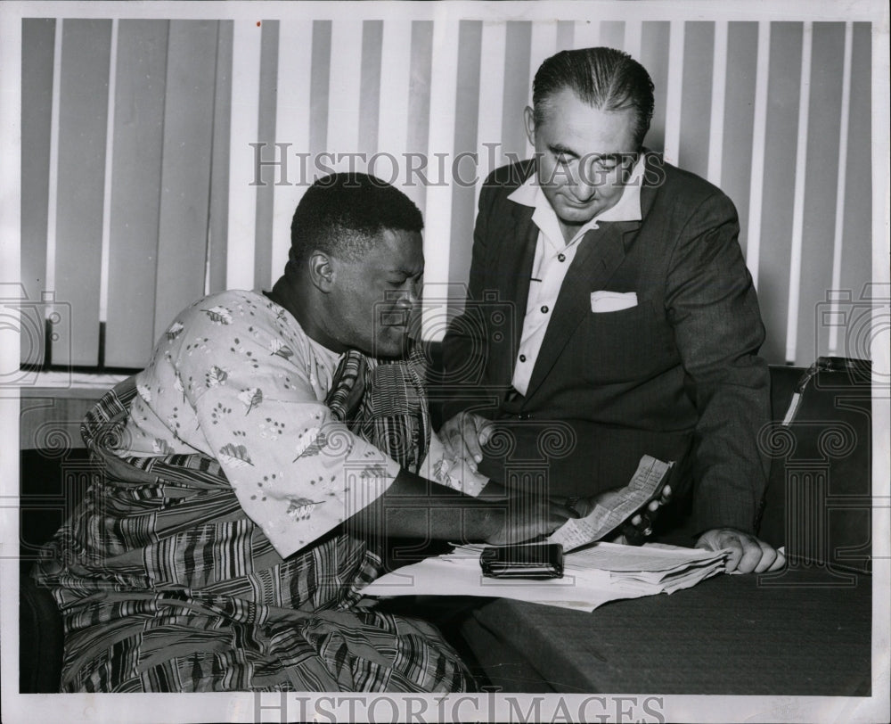 1955 Press Photo African Labor Leader Emil Mazey - RRW02429 - Historic Images