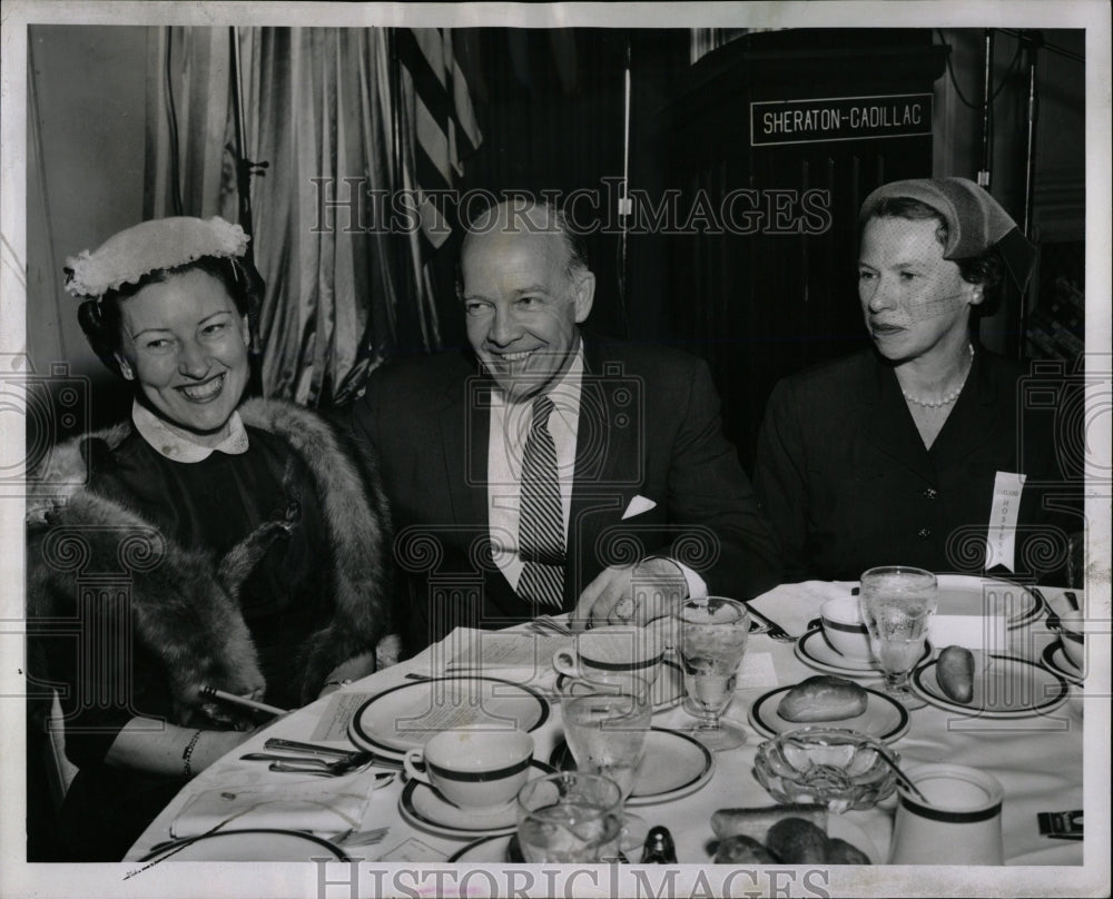 1956 Press Photo Ex Governor Pule Dinner Ladies - RRW02655 - Historic Images